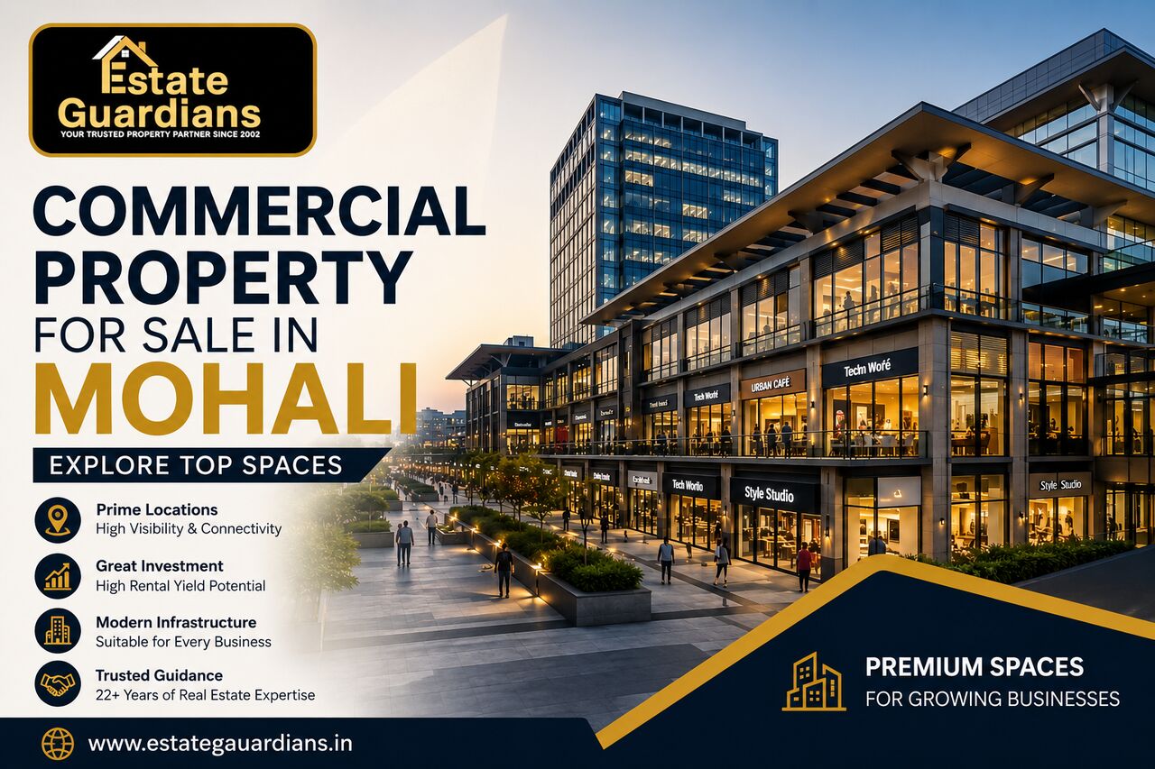 Chandigarh Tricity, Real Estate, Commercial Property For Sale In Mohali | Premium Office, Retail & Investment Spaces | Esta