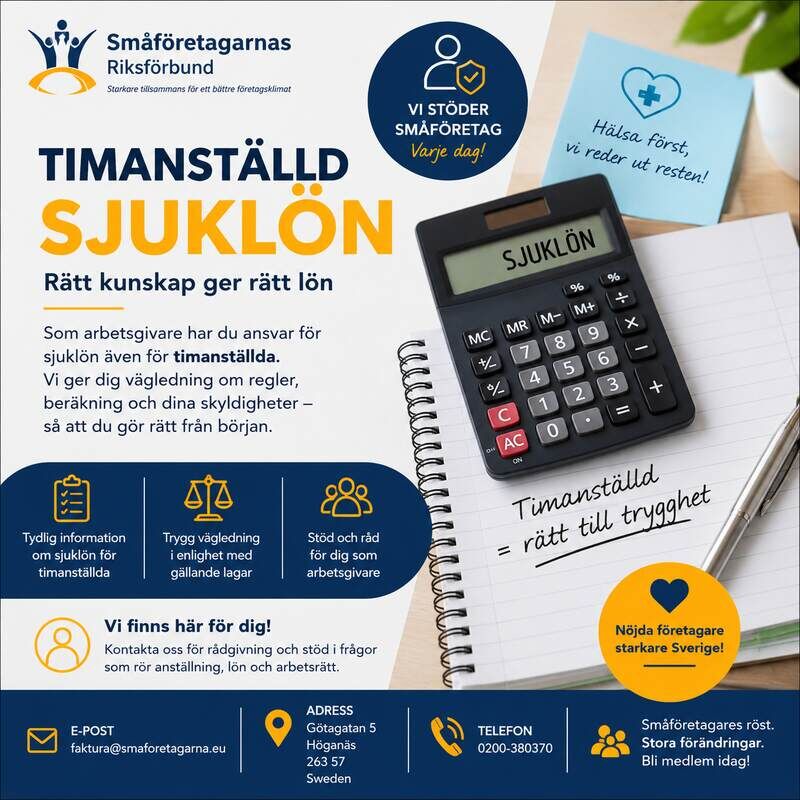 Stockholm, Business, Timanställd Sjuklön &ndash; Information Och Stöd För Arbetsgivare