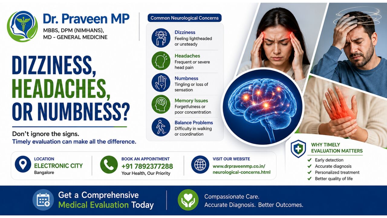Bangalore, Health, 🧠 Experiencing Dizziness, Headaches, Or Numbness? Don