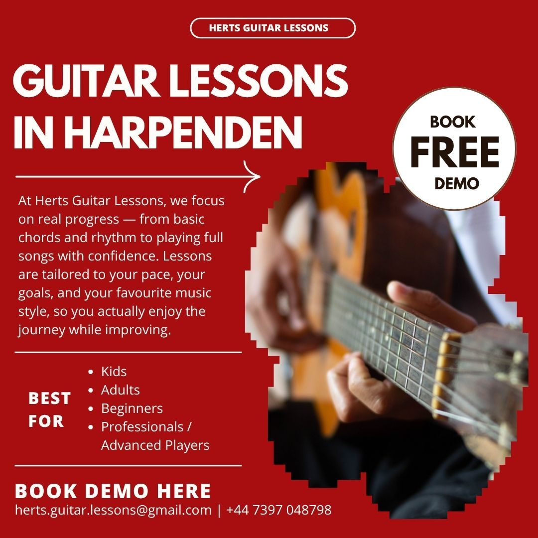 London, Education, Professional Guitar Lessons In Harpenden For All Ages
