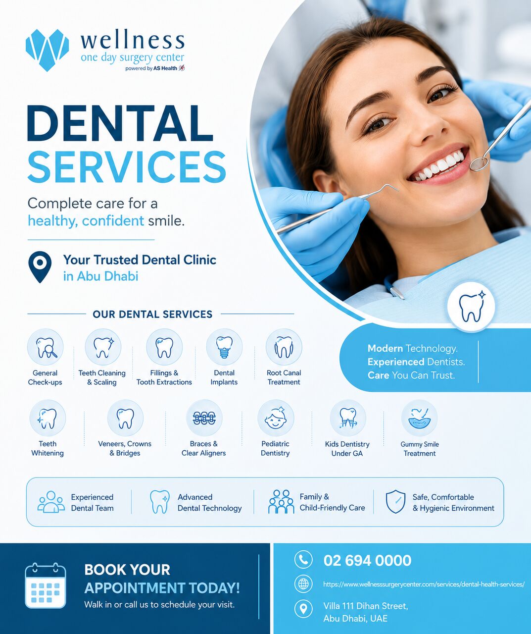 Abu Dhabi, Dental, Dental Services Abu Dhabi | Wellness One Day Surgery Center