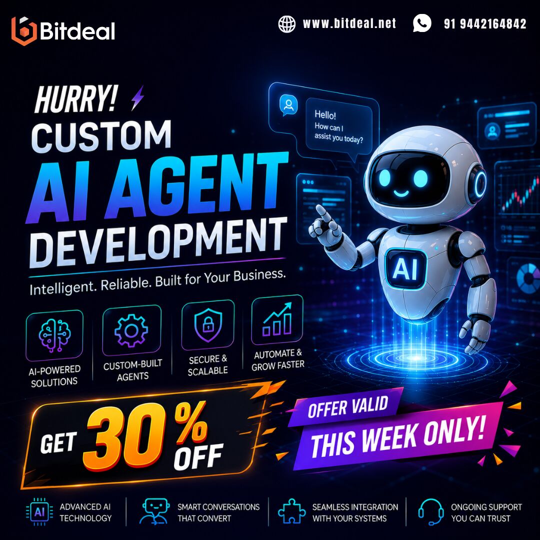 Dubai, Business, Hurry! Custom AI Agent Development &ndash; Offer Valid This Week Only