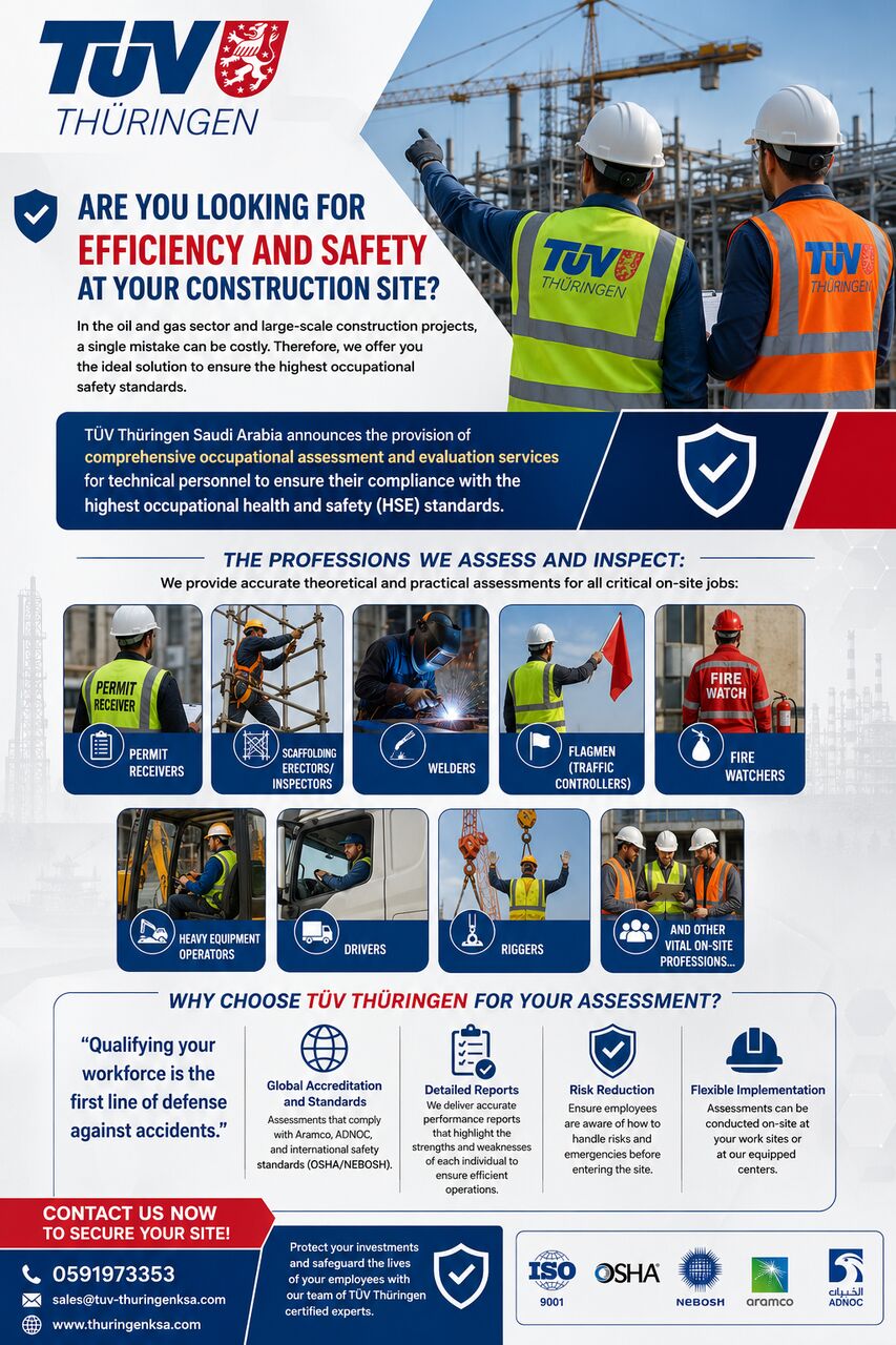 Riyadh, Heavy Equipment, SAR 250,  TUV آلات اور افرادی قوت کی تشخیص