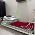 BHD 25,  Ikea Steel Bed With Its Mattress
