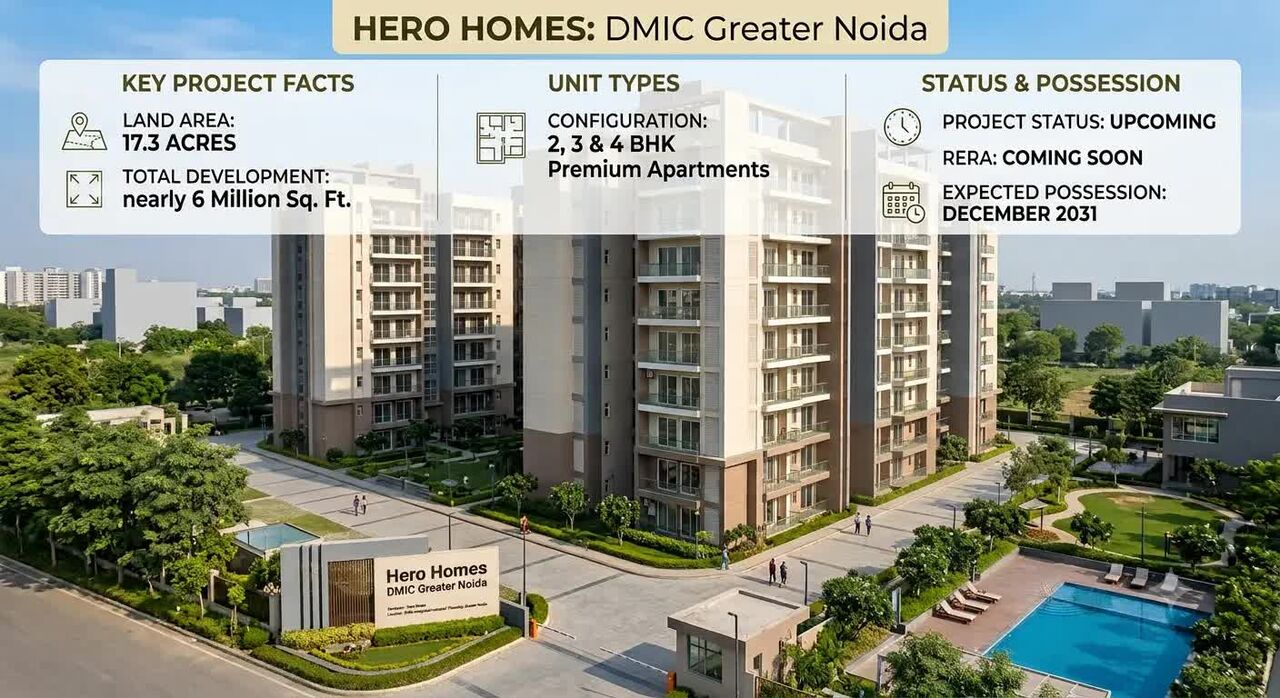 Greater Noida, Residential Plots, INR 1500000,  4500 Sq. Meter,  Hero Homes Greater Noida | Exclusive Homes Near DMIC