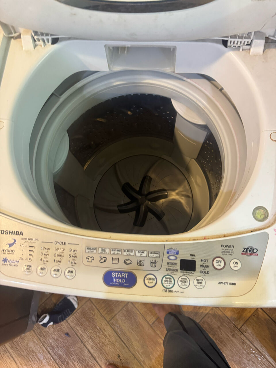 Hofuf, Appliances, SAR 500,  TOSHIBA WASHING MACHINE FOR SALE