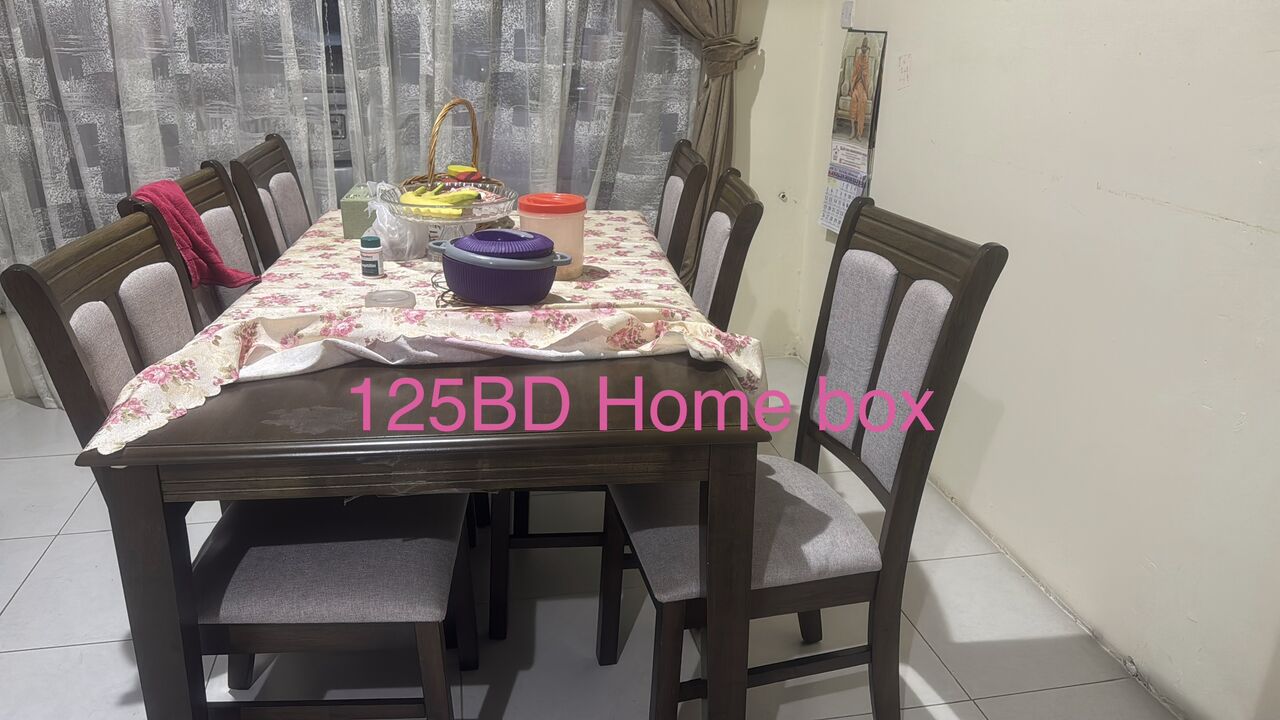Mahooz, Furniture, BHD 125,  Dining Table With 6 Chairs