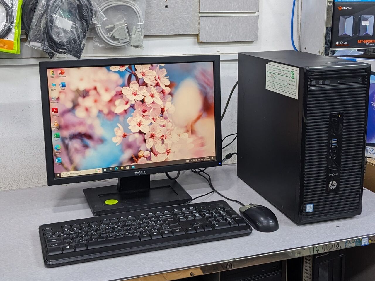 Manama, Computers, BHD 73,  HP Core I5 6th Gen PC 8GB RAM 120GB SSD + 500GB HDD 19" Monitor Computer Set Ready To Use