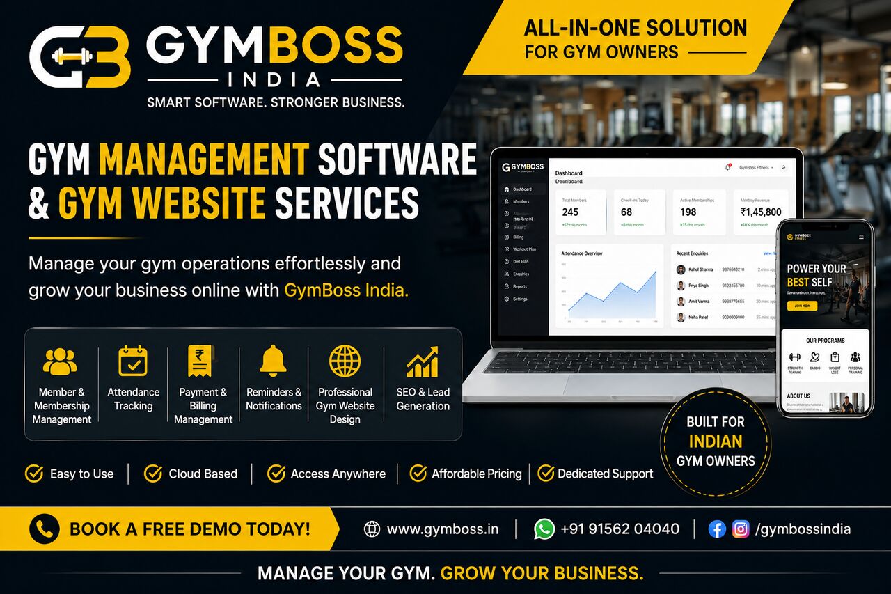 Mumbai, Software Development, Gym Management Software & Professional Gym Website Services | GymBoss India