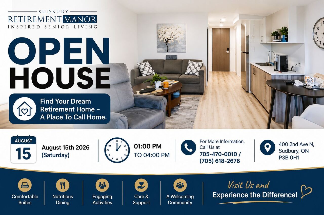 Toronto, General, OPEN HOUSE &ndash; Sudbury Retirement Manor