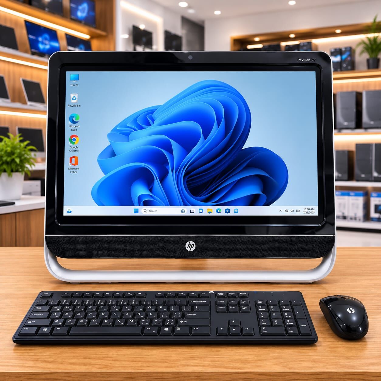 East Riffa, Computers, BHD 63,  HP AMD A6 All In One Computer With Radeon Graphics Cad 23" Full HD Display + 250GB SSD