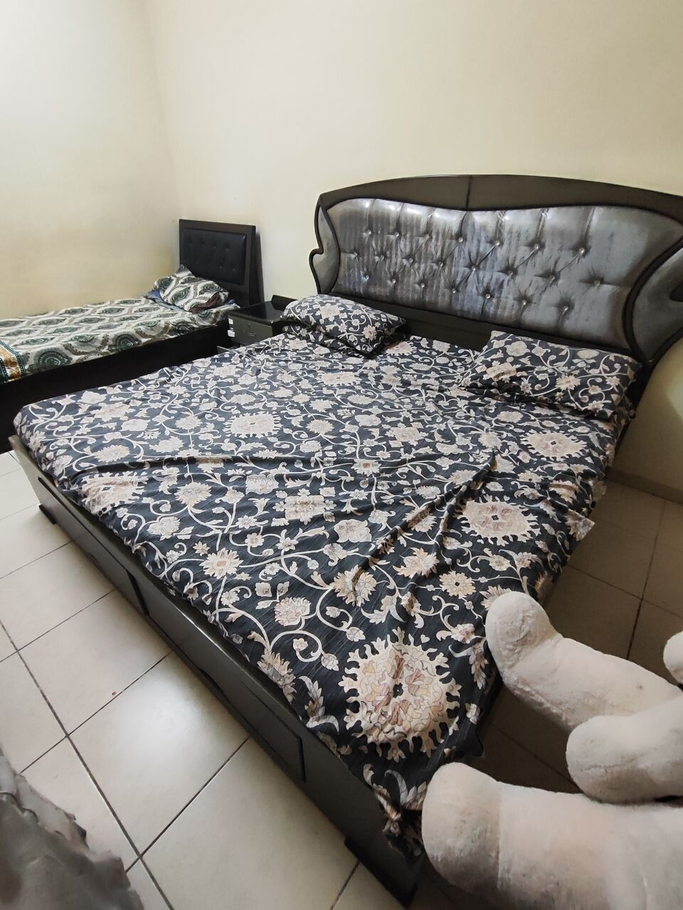 Khobar, Furniture, SAR 300,  Throw Away Price Bed With Mattress And A Dressing Table With Big Mirror