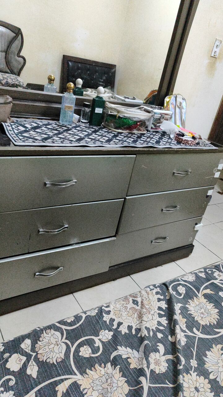Khobar, Furniture, SAR 300,  Throw Away Price Bed With Mattress And A Dressing Table With Big Mirror