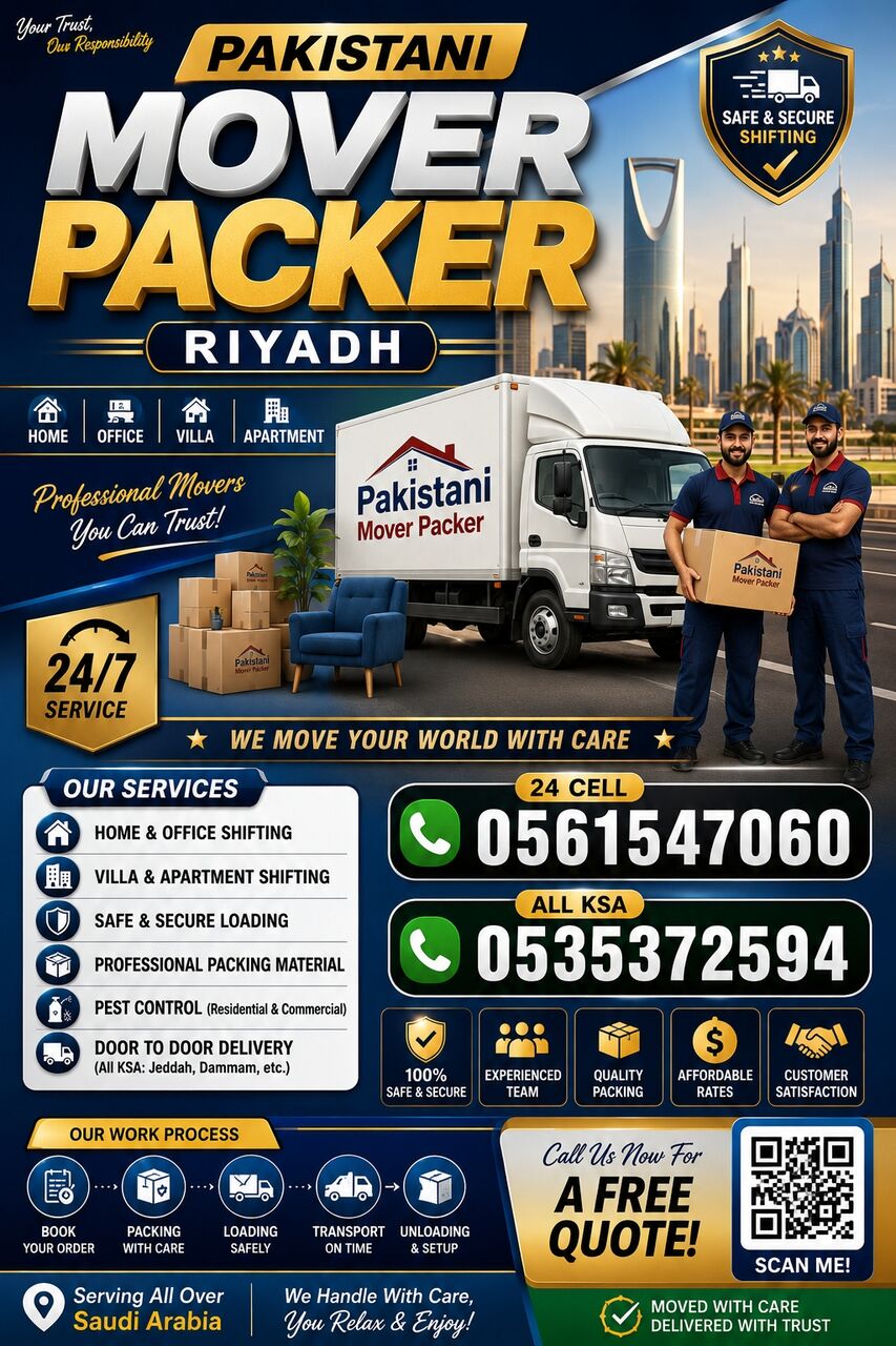 Al Mahdiyah, Labor/Moving, PAKISTANI MOVER & PACKER RIYADH SAFE&SECURE MOVING  0561547060 🏠 Home Shifting 🏢 Office