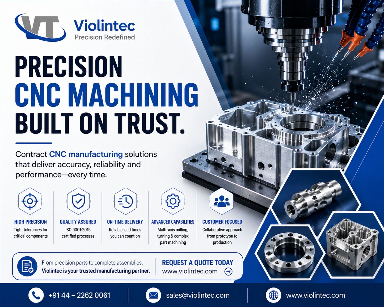 Chennai, Automotive, Precision CNC Milling & Turning | Violintec