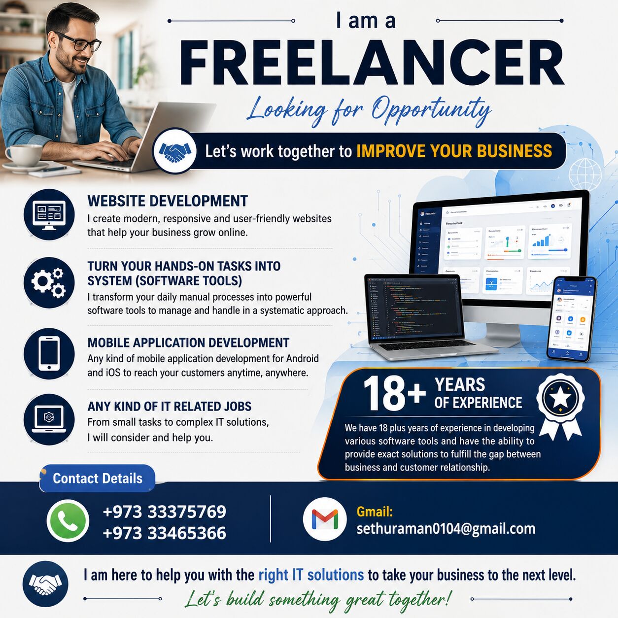 Manama, Job Seekers, 🚀 Transform Your Business With Smart IT Solutions | Website, Software & Mobile App