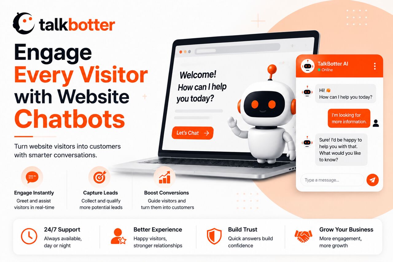 Jaipur, Business, Engage Every Visitor With Website Chatbots