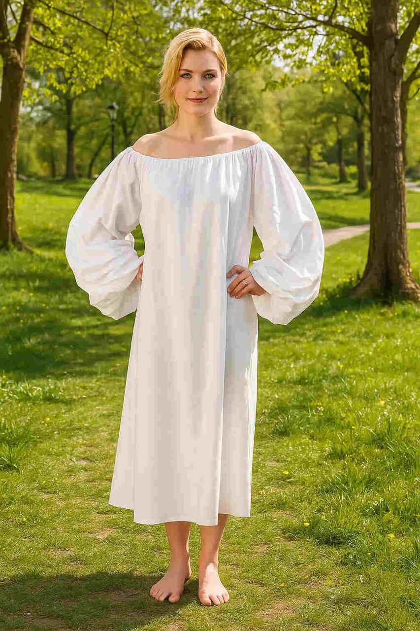 New York, Clothing & Accessories, USD 59,  Renaissance Chemise For Women | Authentic Cotton Medieval & Renaissance Chemises | TudorDr