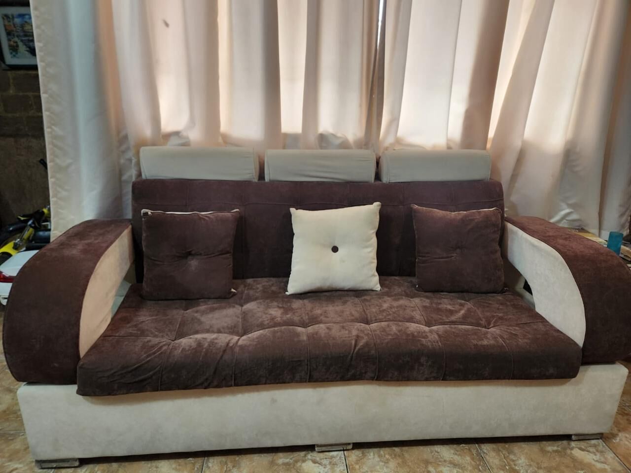 Al Rawdah, Furniture, SAR 800,  7-Seater Sofa Set For Sale &ndash; Excellent Condition &ndash; SR 800 (Negotiable)