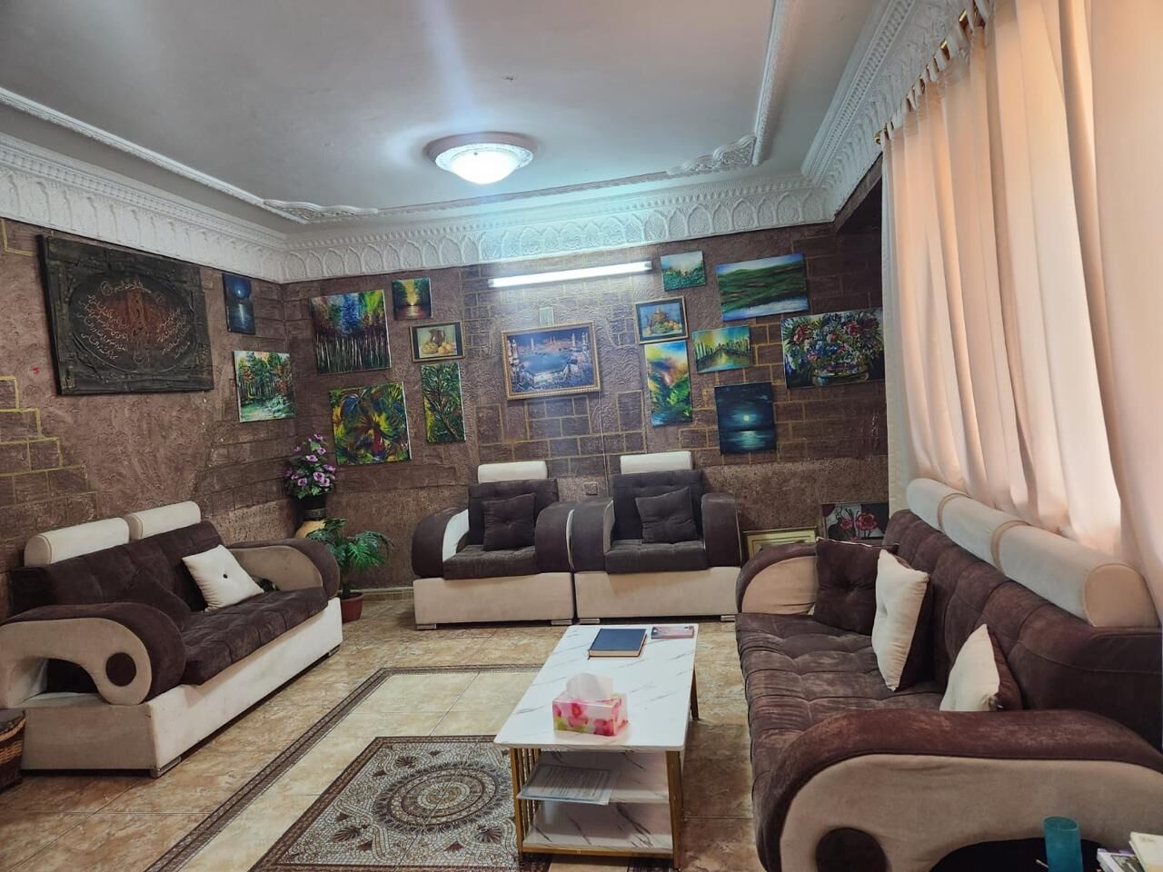 Al Rawdah, Furniture, SAR 800,  7-Seater Sofa Set For Sale &ndash; Excellent Condition &ndash; SR 800 (Negotiable)