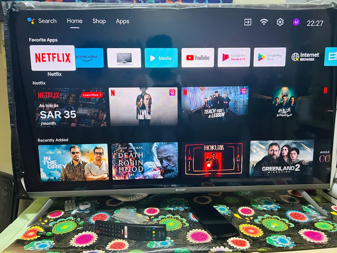 Khobar, Household Items, SAR 500,  42 INCH SMART TV FULL HD ANDR OID 9.0 DOLBY AUDIO