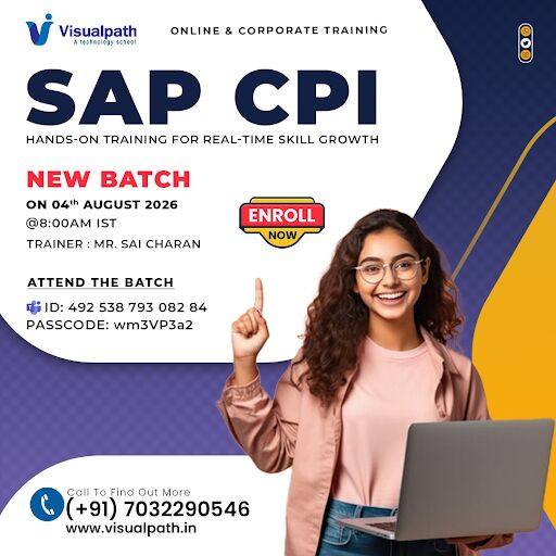 Hyderabad, Lessons Offered, Join SAP CPI New Batch And Build Integration Skills