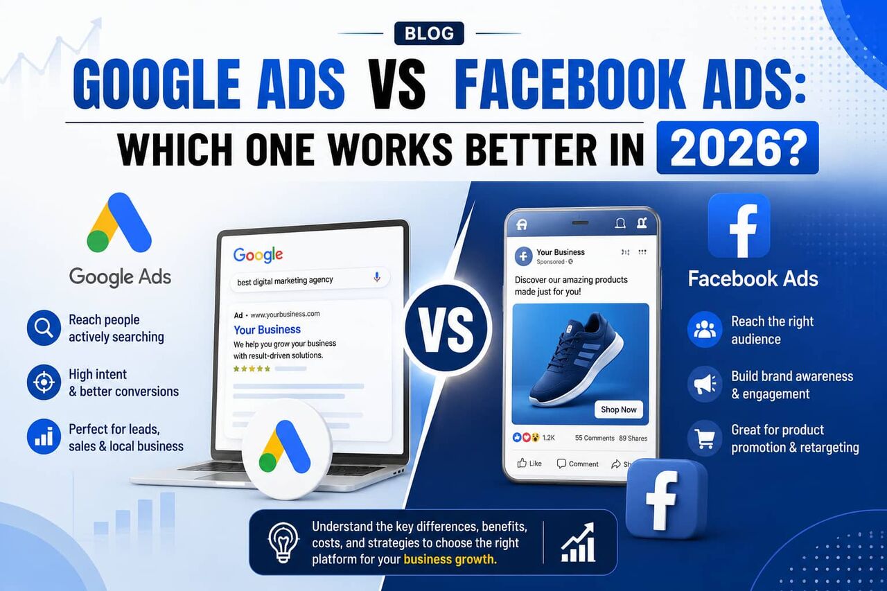 Mumbai, Marketing, Google Ads Vs Facebook Ads: Which One Works Better In 2026?