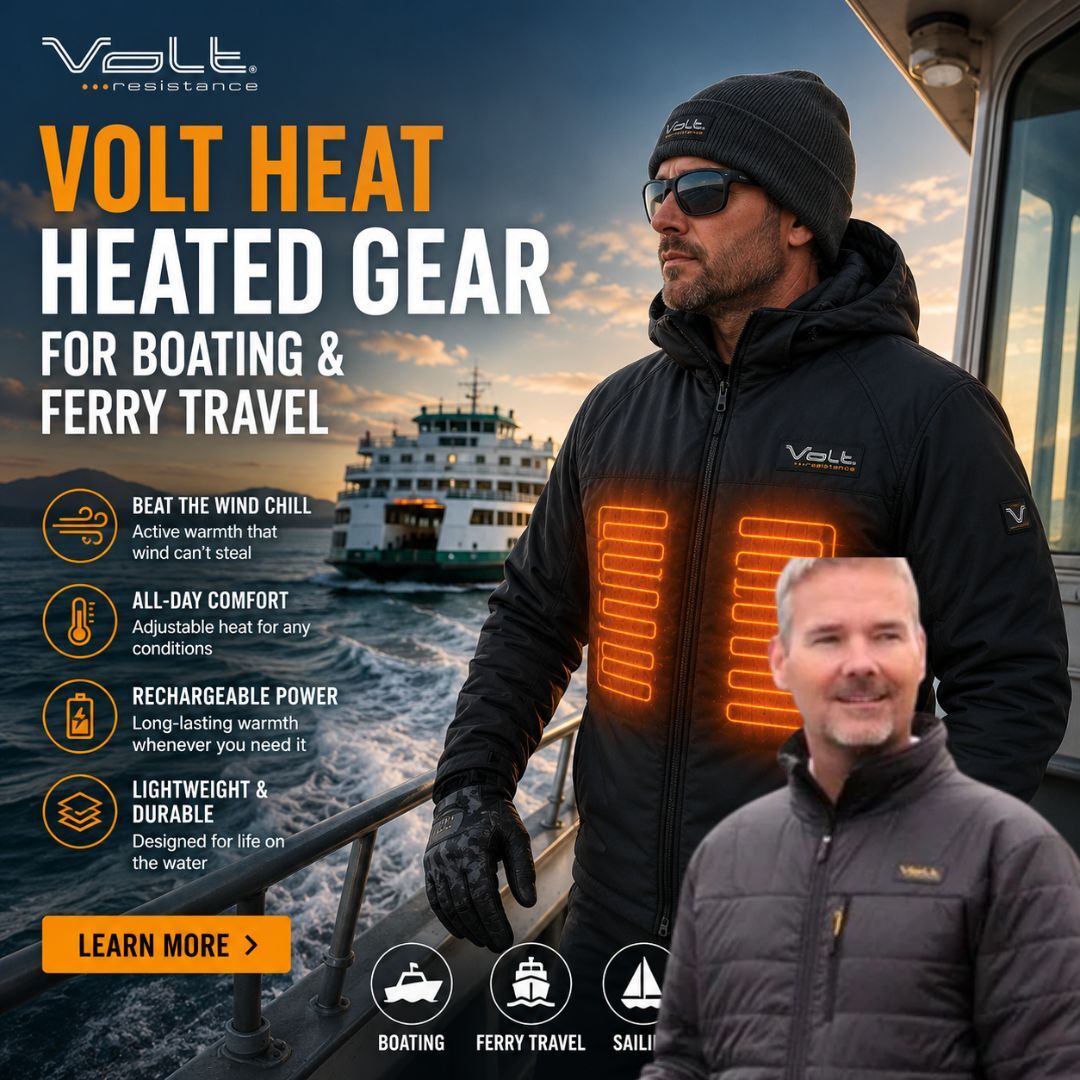 New York, Clothing & Accessories, Volt Heat Heated Gear For Boating & Ferry Travel | Stay Warm On The Water
