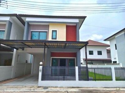 Bangkok, Real Estate For Sale, THB 3,  3 BR,  45 Sq. Feet,  2-story Semi-detached House, Phan Thong, Chonburi New Condition, Ready To Move In