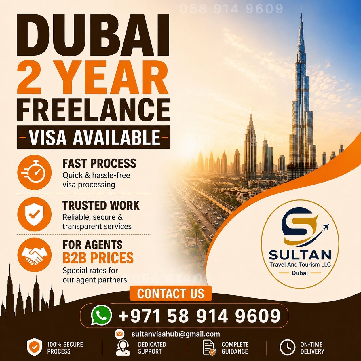 Dubai, Travel, Dubai 2-Year Freelance Residence Visa | Fast & Reliable UAE Visa Service