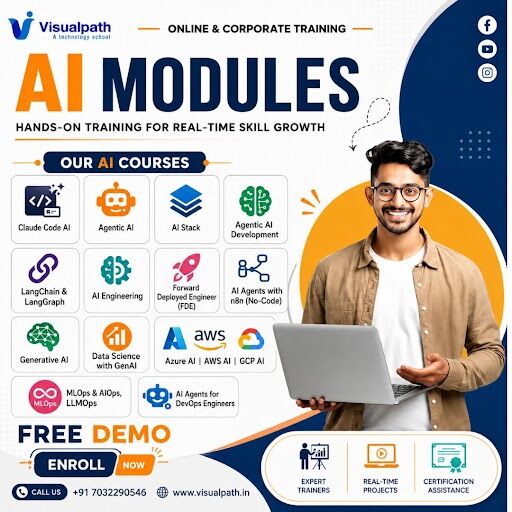 Hyderabad, Lessons Offered, Future-Proof Your Career With Visualpath AI Training