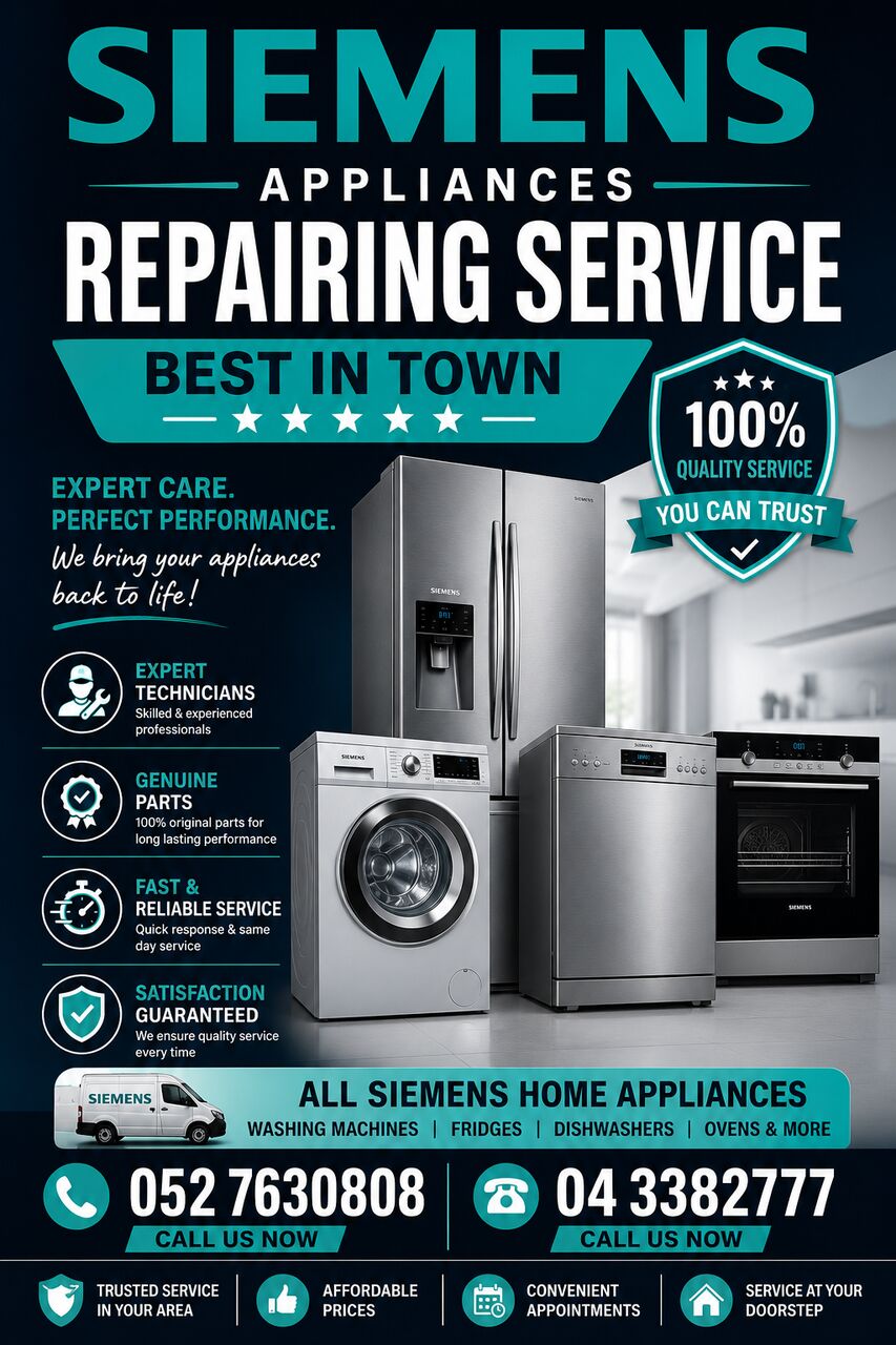 Dubai, Appliance Repair, Siemens Same Day Appliances Repairing Service Dubai