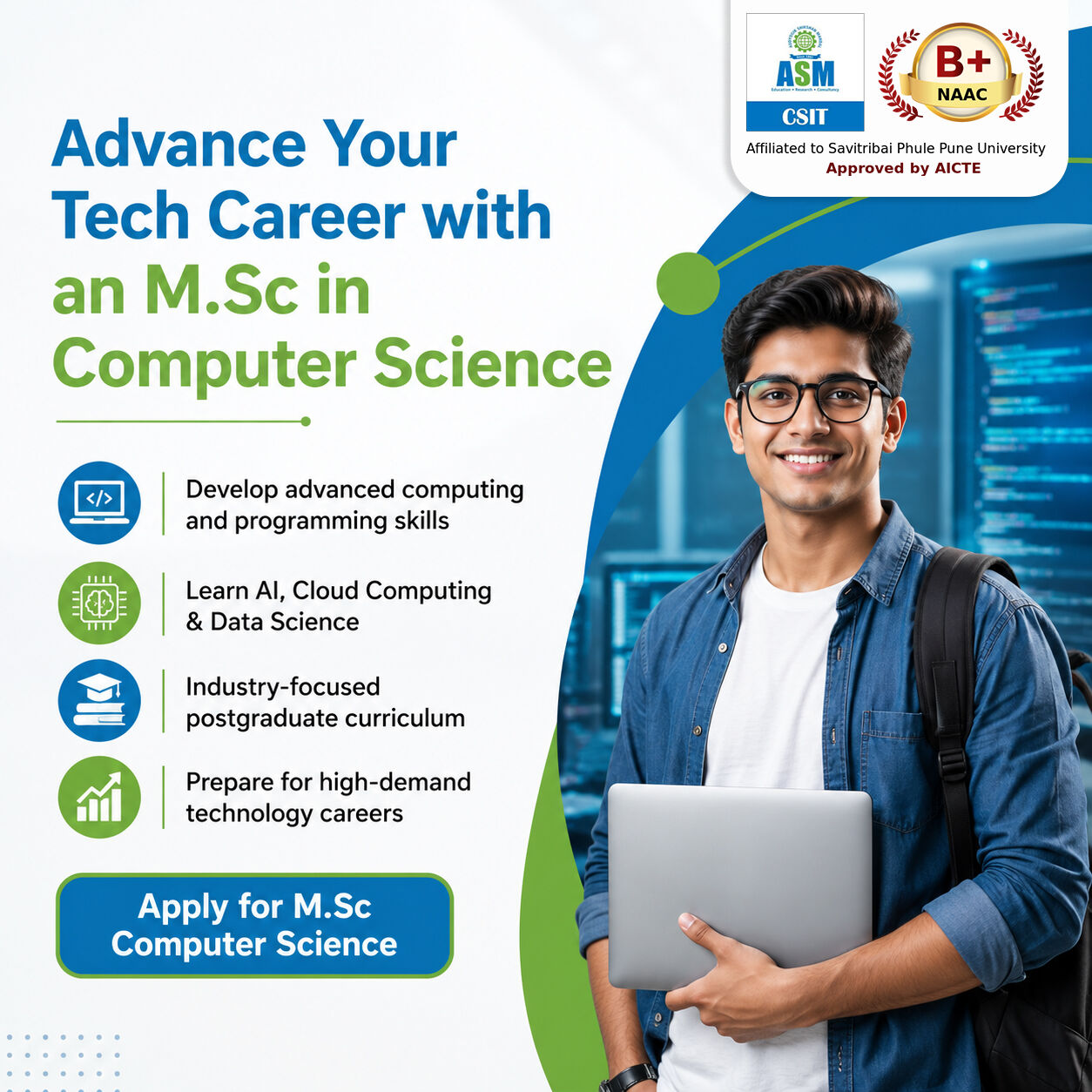 Mumbai, Education, M.Sc In Computer Science: Advance Your Tech Career | ASM