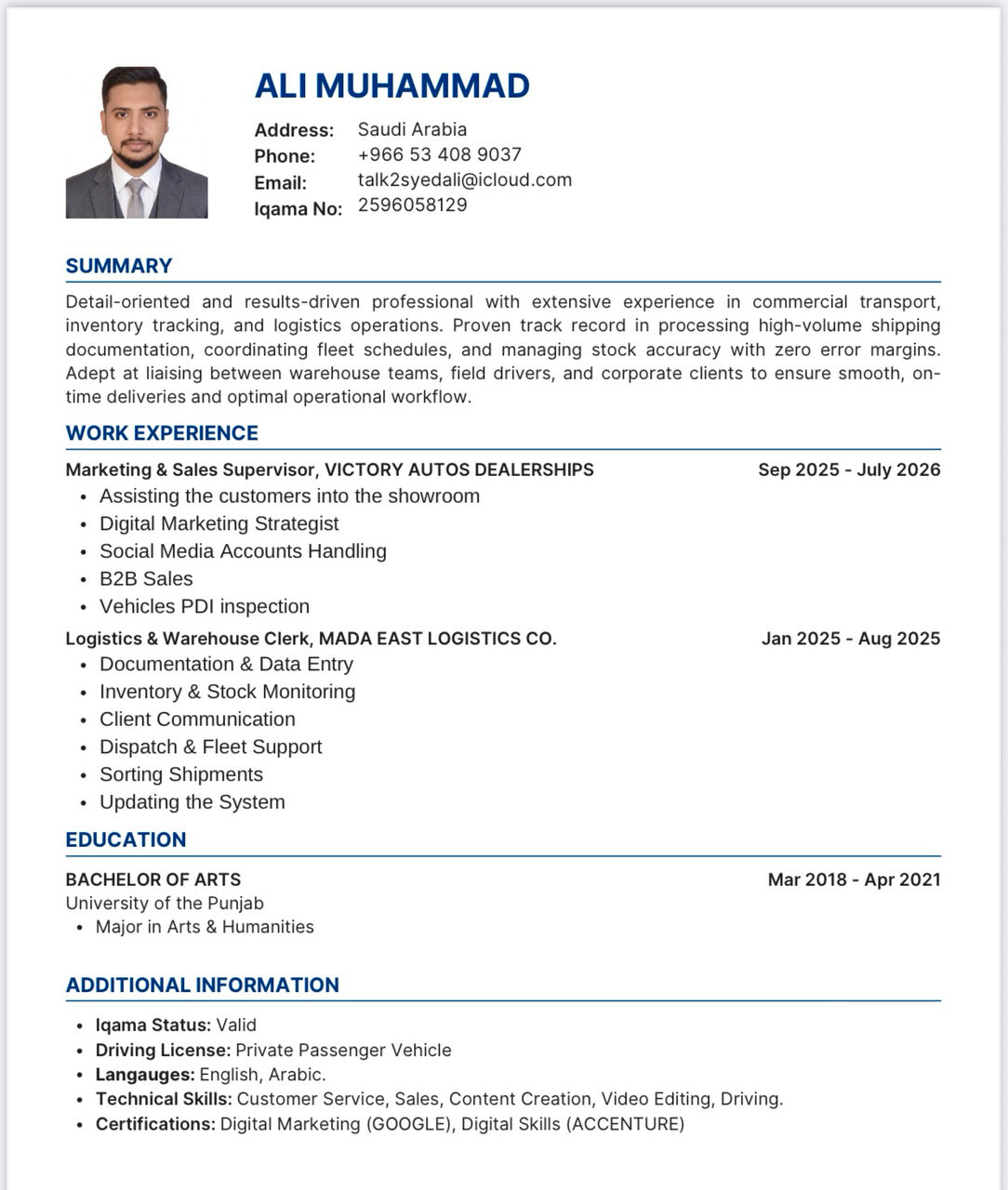 Madinah, Job Seekers, I Am Looking For A Job