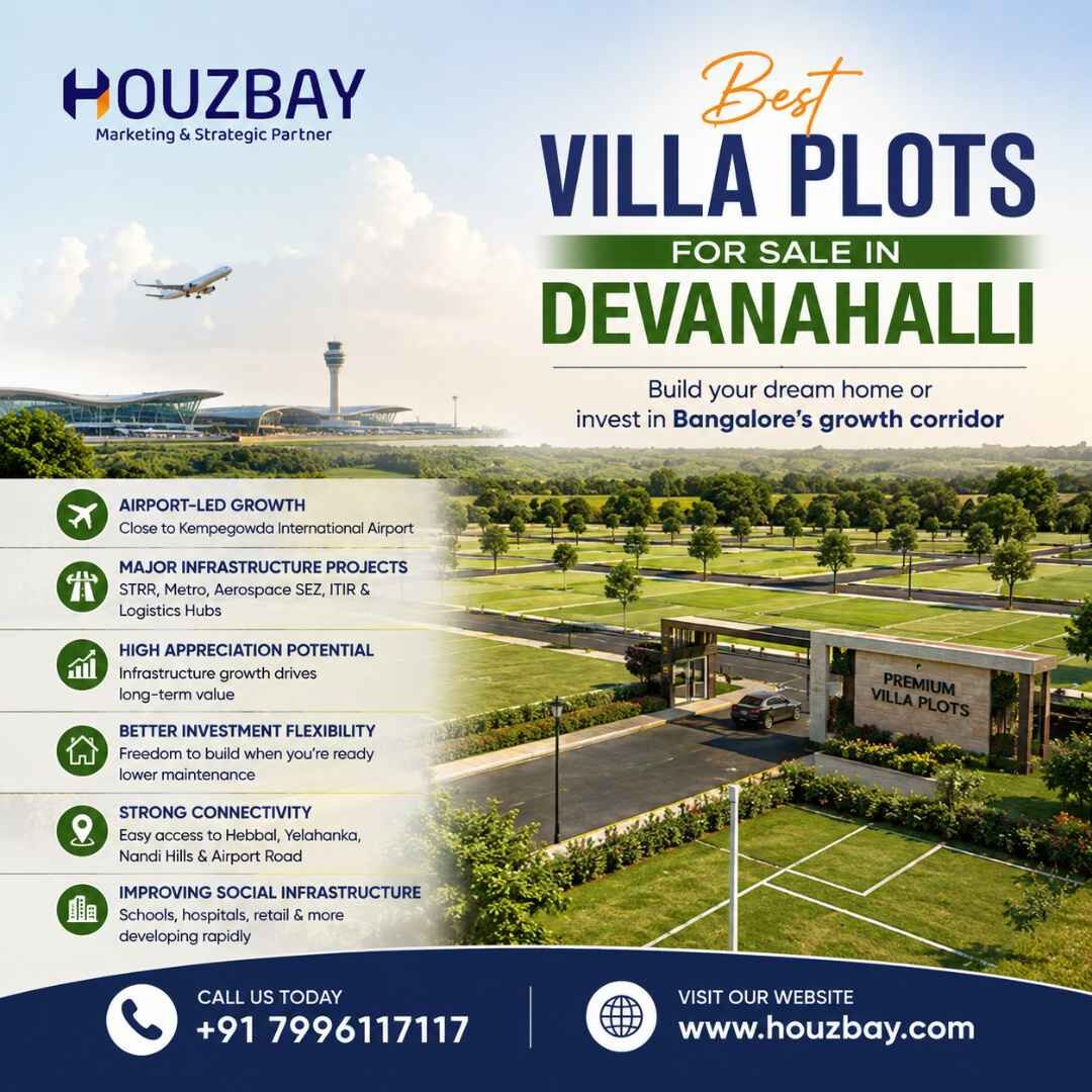 Mumbai, Real Estate For Sale, Best Villa Plots For Sale In Devanahalli | Houzbay