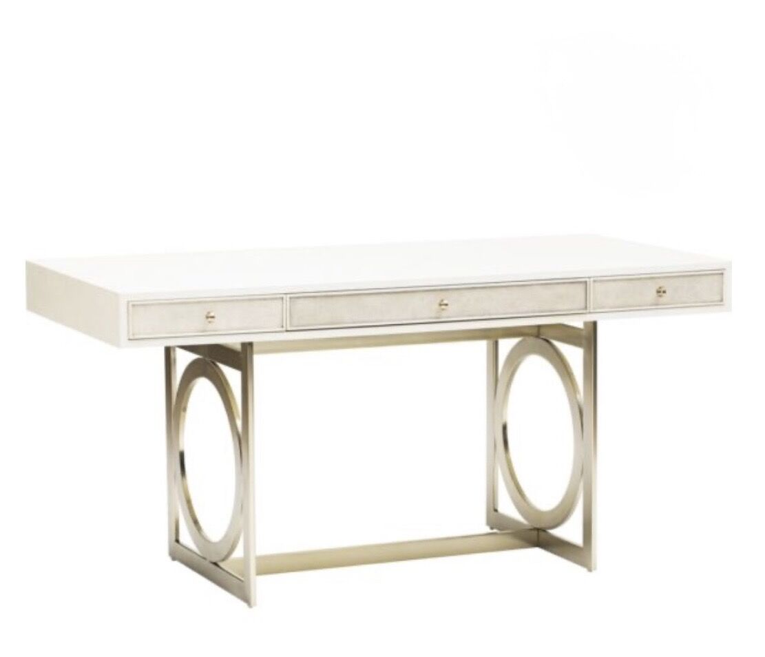 Abu Dhabi, Furniture, AED 7000,  Salon Alabaster Bernhardt Salon Desk. Original Price: $3,160