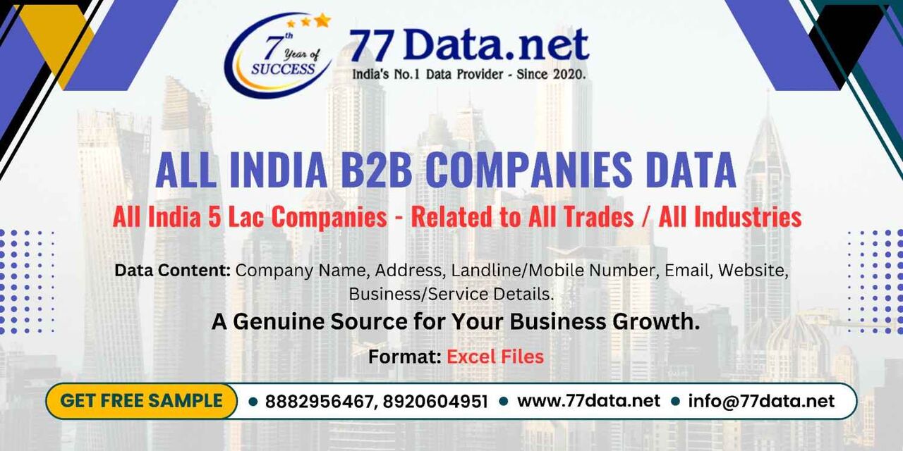 New Delhi, Business, Get List Of 5 Lac+ Companies In India With Free Sample Data