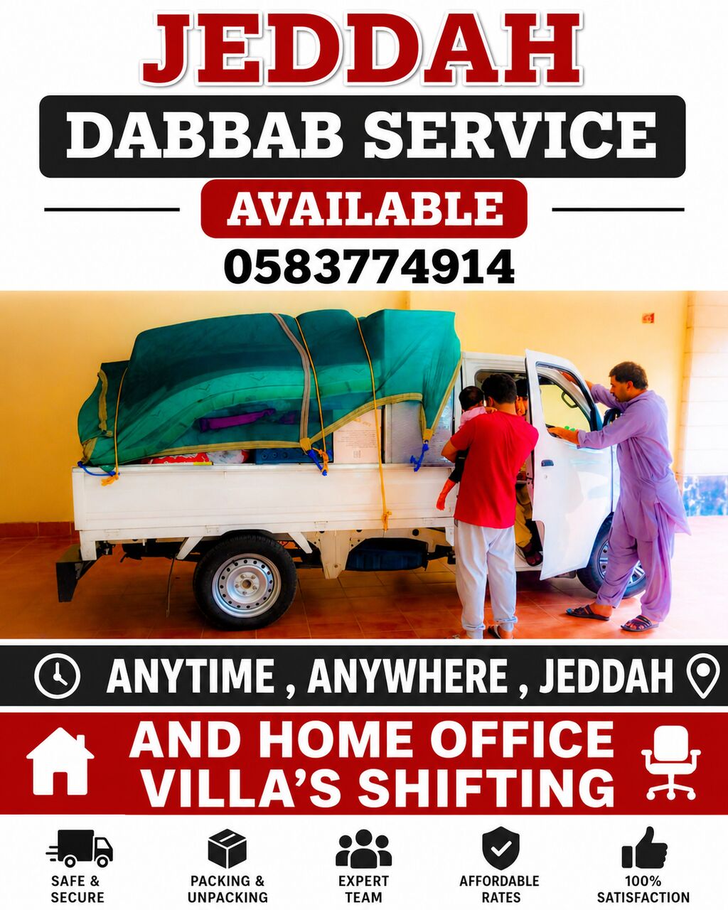 Jeddah, Relocation, Jeddah Dabbab & Dyna Available In Jeddah For Furniture Relocation Best Household Items