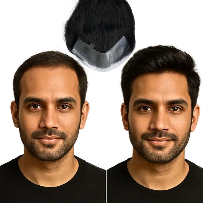Lucknow, Health & Beauty Items, INR 2,  Clipping Hair Patch For Men &ndash; 100% Human Hair