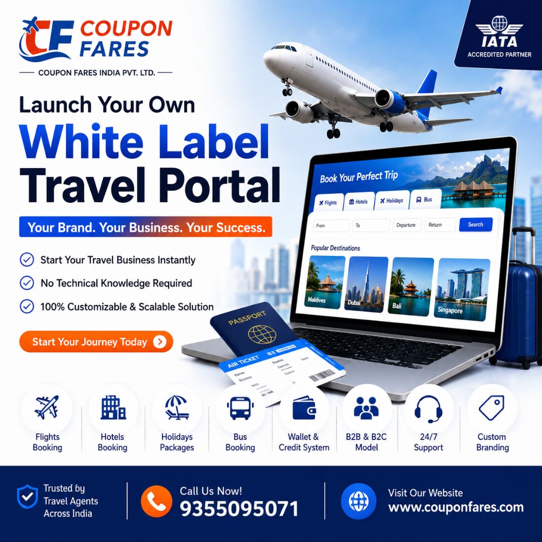 Noida, Business Partners, White Label Travel Portal For Travel Agents | Coupon Fares