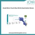 Ansell Micro-Touch Blue Nitrile Examination Gloves - Joya Medical Supplies