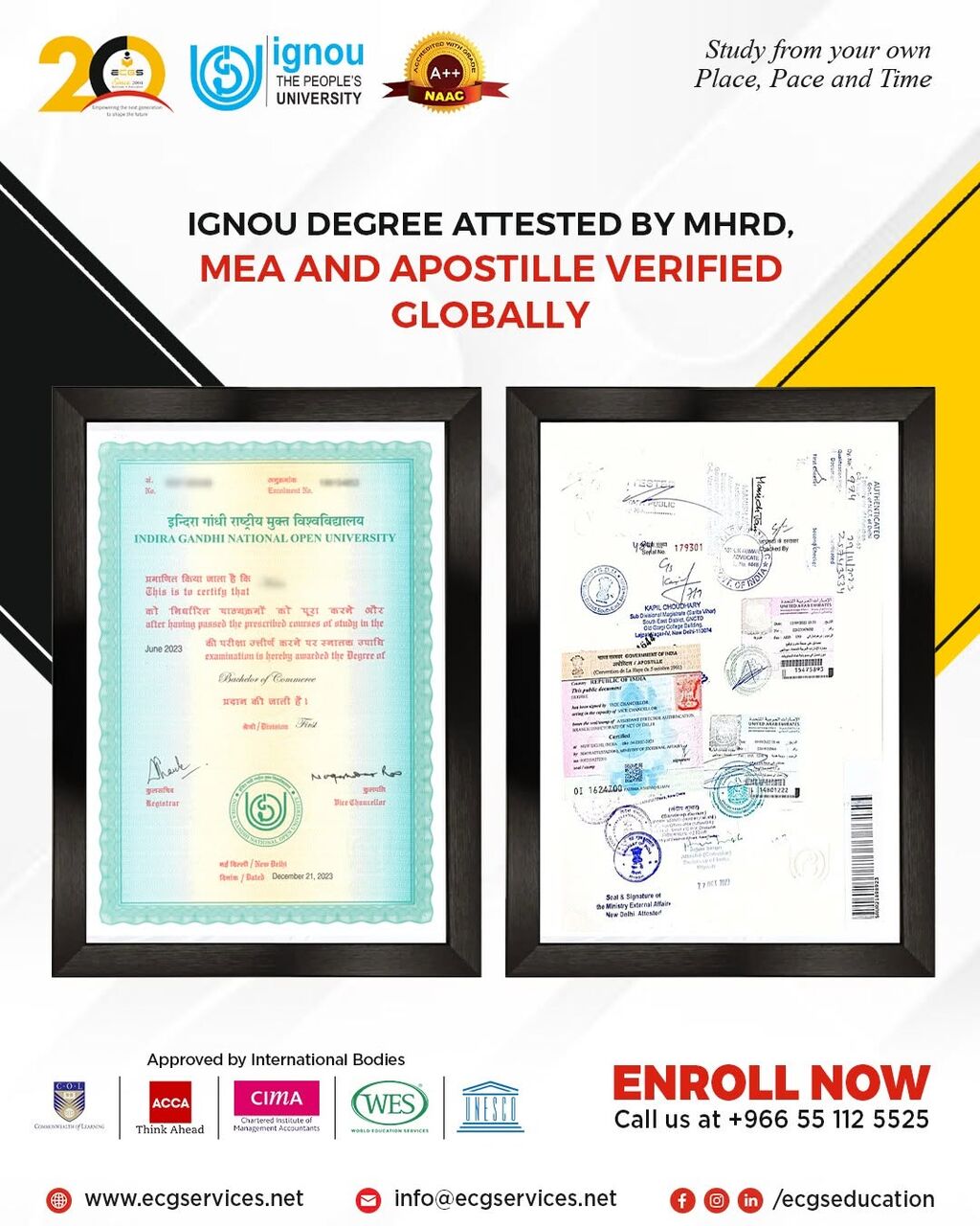 Jeddah, Lessons Offered, IGNOU Bachelor & Master&rsquo;s Degree Programs In Saudi Arabia.