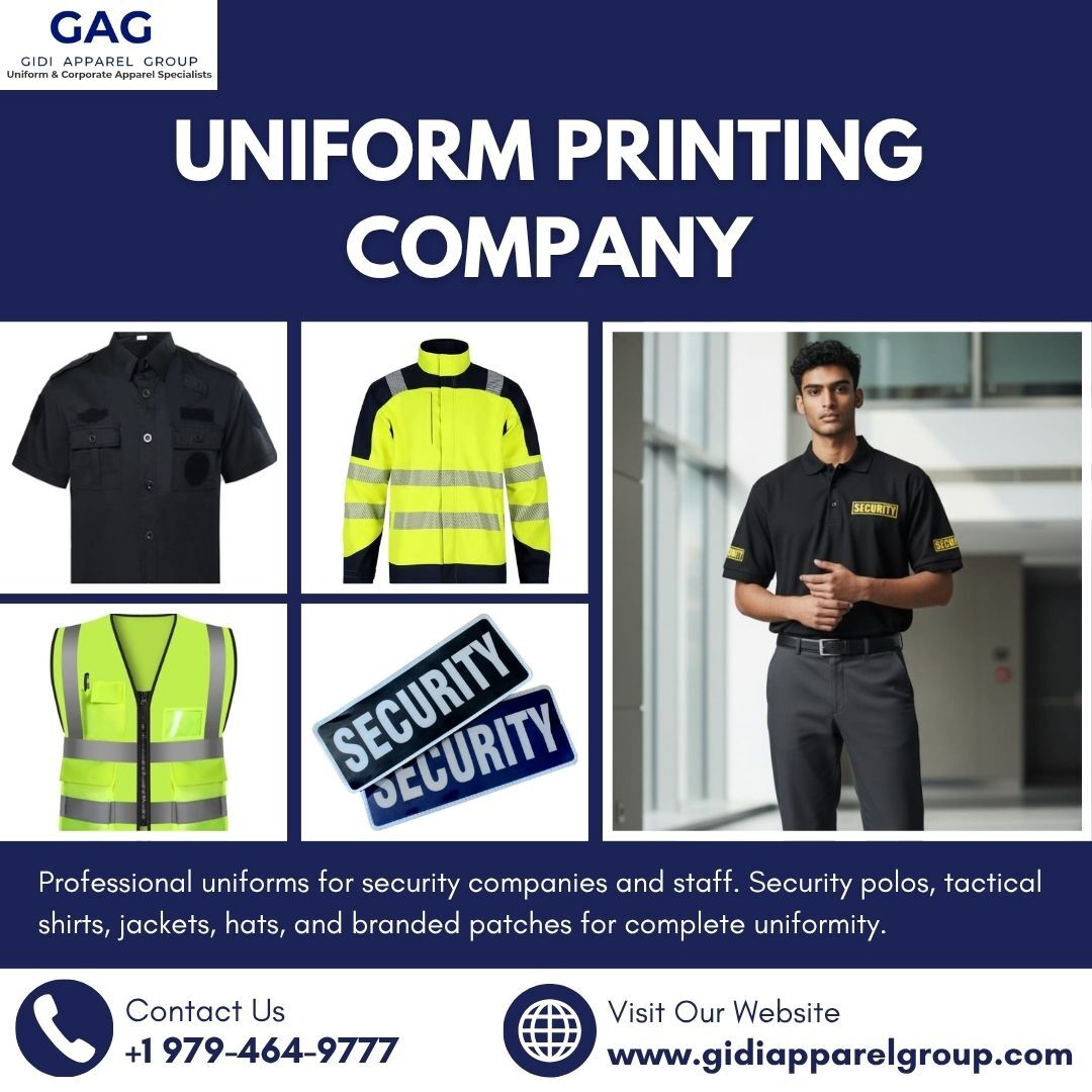 Houston, Business, Uniform Printing Company For Custom Apparel Needs