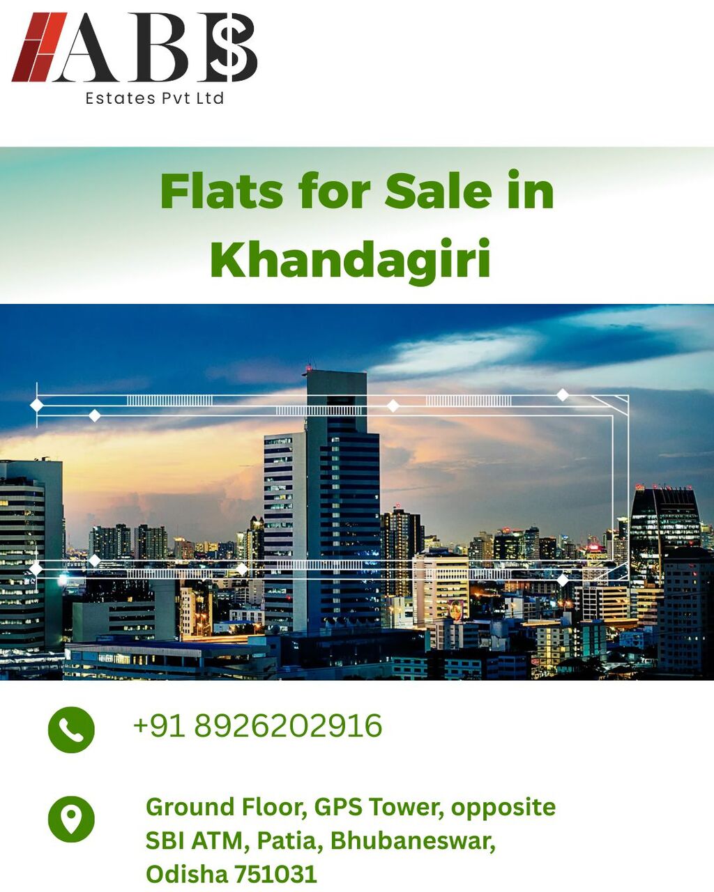 Bhubaneswar, Real Estate For Sale, Flats For Sale In Khandagiri