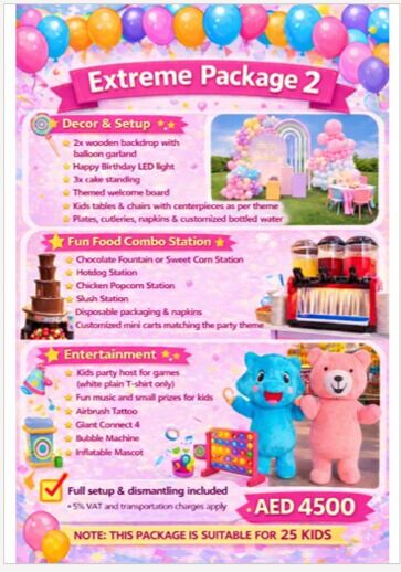 Sharjah, Food, AED 1,  Birthday Packages | SHARJAH