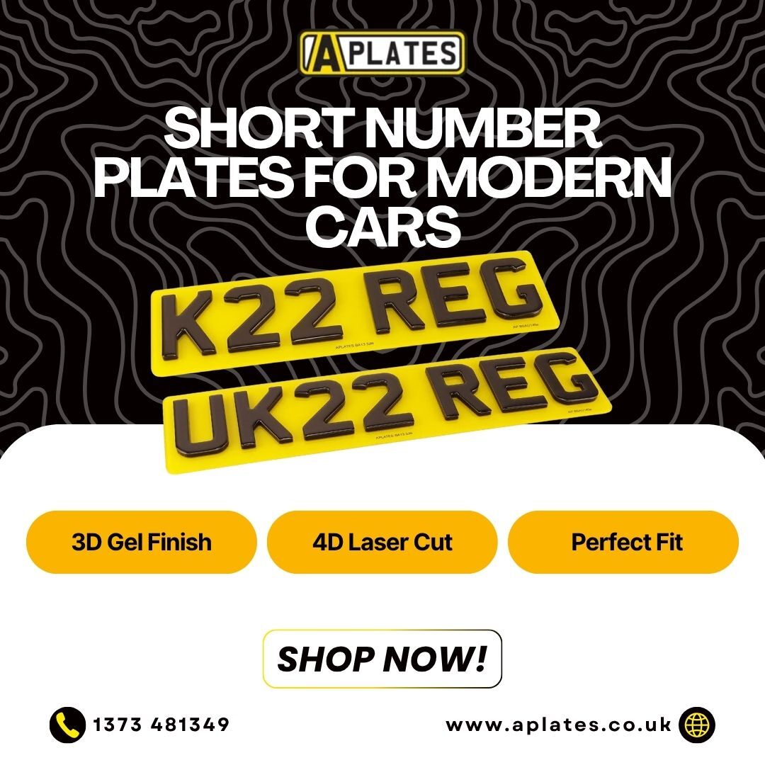 London, Auto Parts, Stylish Short Number Plates For Modern Cars