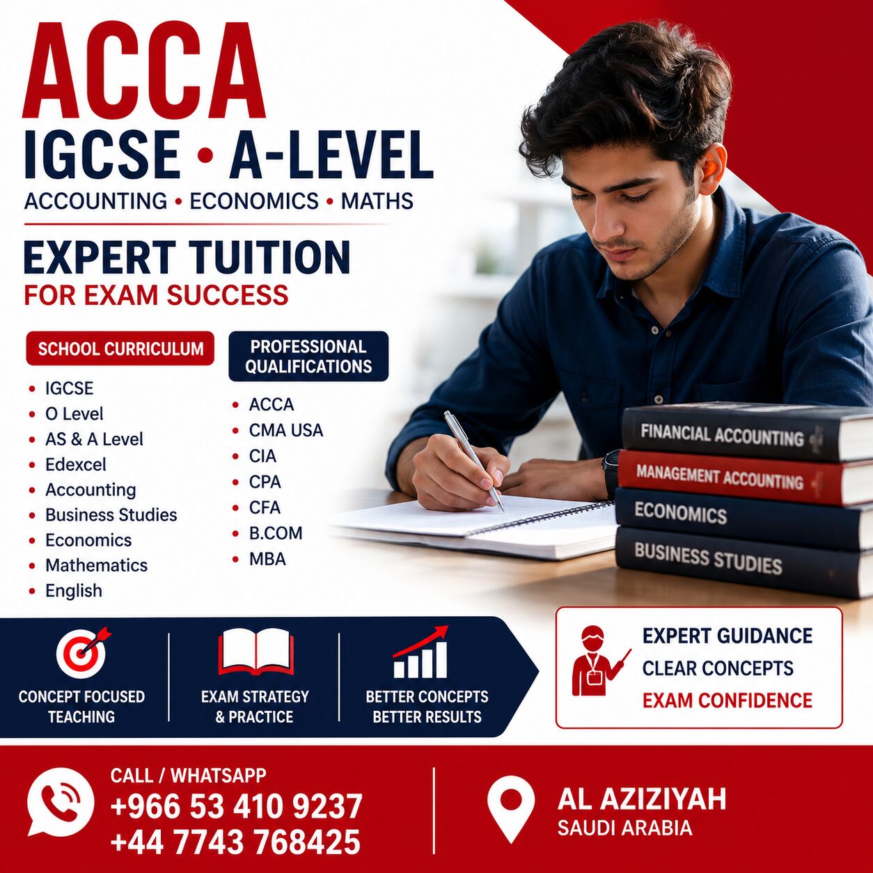Al Aziziyah, Lessons Offered, ACCA | CFA | CMA | CPA | B.Com | MBA | IGCSE, O/A Level & IELTS Tuition &ndash; Al Aziziyah