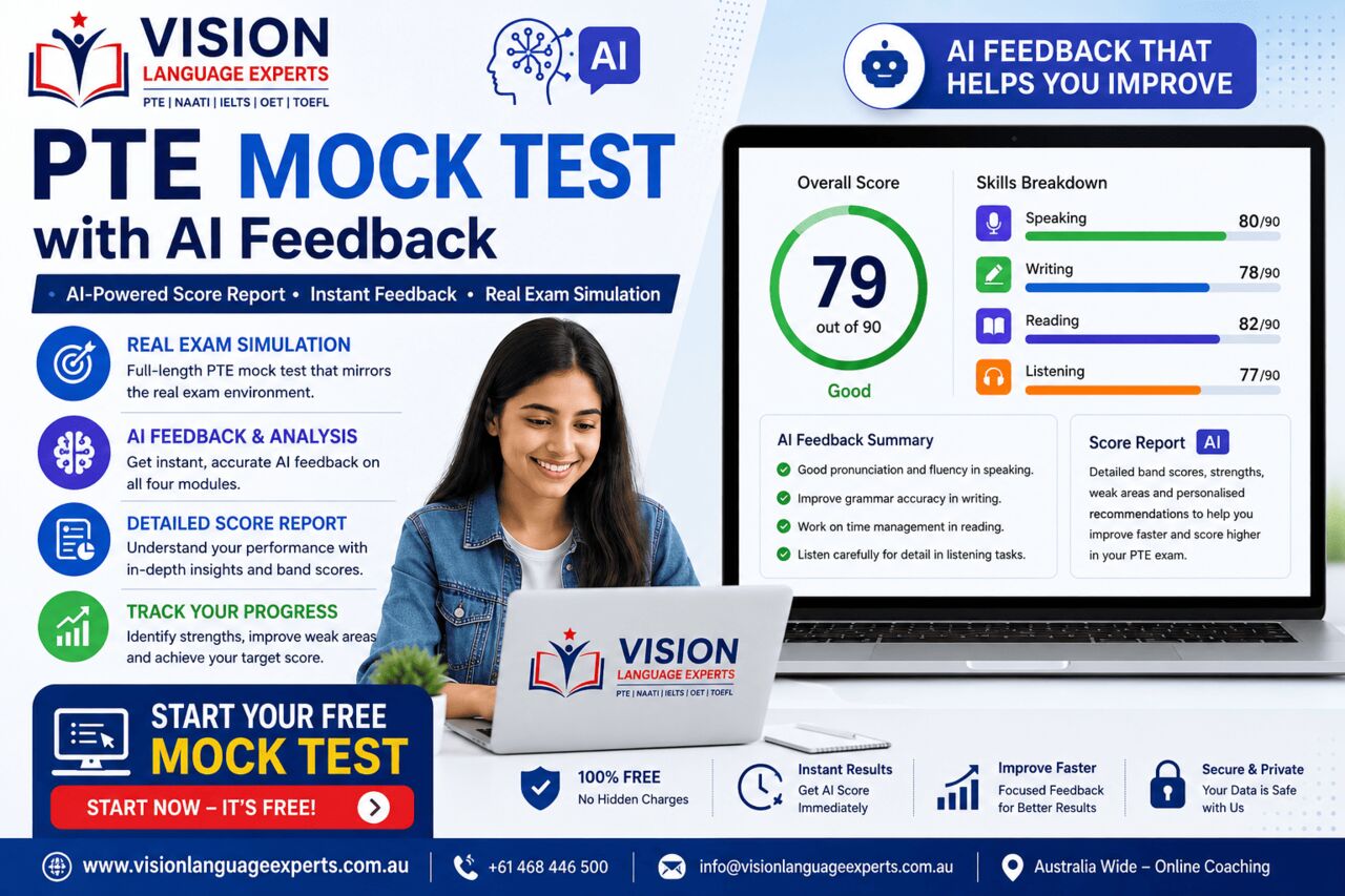 Sydney, Lessons Wanted, Book Your Free PTE Mock Test Today