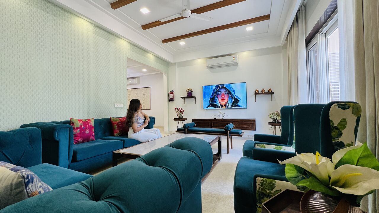 Gurgaon, Apartments, Flats, Houses & Villas, INR 15000/month,  Furnished,  1200 Sq. Meter,  Three Bedroom Apartment Luxury Sec 38