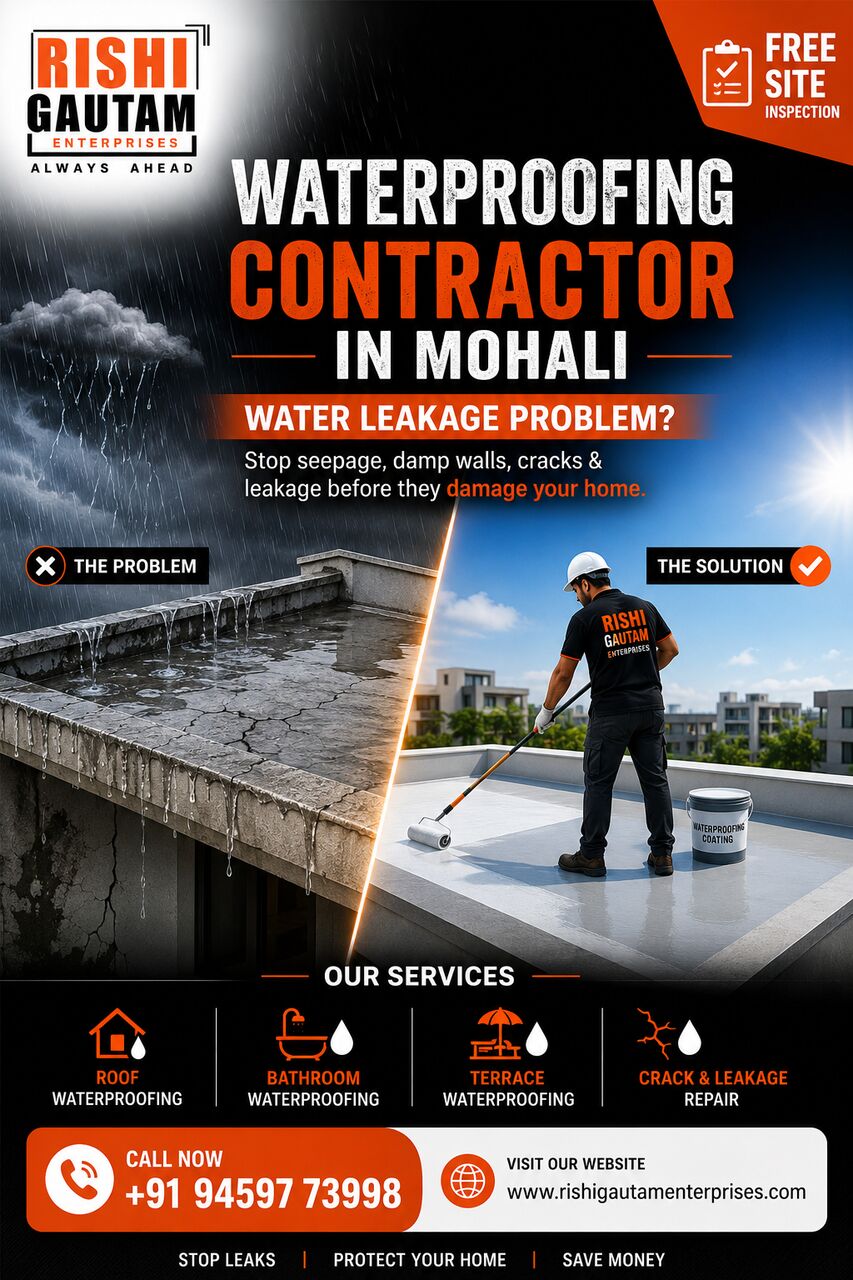 Mumbai, Construction, Waterproofing Contractor Mohali &ndash; Rishi Gautam Enterprises
